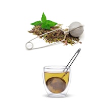 Paslanmaz Çelik Mandallı Bitki Çayı Süzgeci Çay Kahve Demleme Demlik Çay Süzgeci Ihlamur Yeşil Çay P Diğer