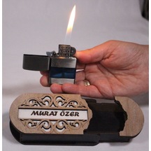 Çakmak Kişiye Özel İsim Yazılı Ve Mdf Tasarım Kutulu No:82