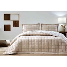 Yatak Örtüsü.nakışlı Square Bej 240x250 Bej