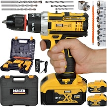 Mager ZY-04 Darbeli Çelik Madren Şarjlı Akülü Vidalama Matkap