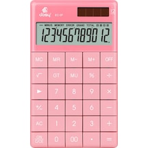 Dosy 12 Hane Orta Boy Masaüstü Hesap Makinesi Pembe Ec-5p Pembe