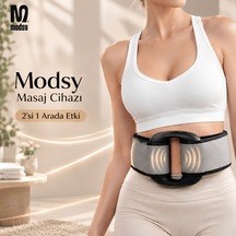 Modsy Dijital Led Ekranlı Titreşimli Vücut Masaj Aleti Bölgesel İncelme, Sıkılaştırma & Masaj Kemeri Cihazı
