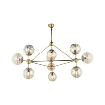 Lampaluce Spazio Modern Tasarım 10'Lu Avize Sarı