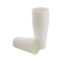 50 Adet Parti Bardağı, Beyaz Tek Kullanımlık Karton Bardak 16 Oz, Büyük Kağıt Bardak 400 Ml, Parti İhtiyaçları, Çocuk Partisi, Sıcak Ve Soğuk İçecekler, Çay, Kahve, Meyve Suyu Çok Renkli