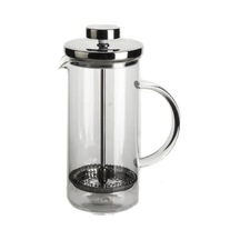 Tr French Press Silver Gümüş Renk 600ml Cam Tekli Çay Kahve Demleme Sofra Mutfak Ürünü Diğer
