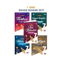 7. Sınıf Branş Deneme Seti Türkçe, Matematik, Fen, İngilizce, Sosyal Bilgiler Deneme Seti Kitabı