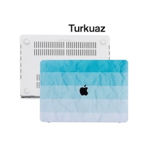 Macbook Pro Kılıf 13inç M1-m2, Paint02 Type-c'li Model A2338 A2289 A2251 A1706-08 A1989 A2159 İle Uyumlu Turkuaz