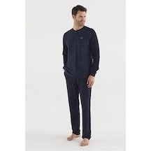 Mod 3756 Erkek Patlı Pijama Takım 001