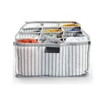 12 Bölmeli Çekmece İçi Organizer Standart Polyester Gri Tr Diğer
