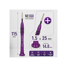 Manyetik Tornavida 1.5x25 Mm Cep Telefonu Ve Elektronik Tamir Aleti - Mor No:668