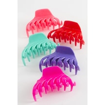 Tırpan Renkli Mandal Toka 8 Cm Pembe