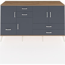 Hyperion Konsol 4 Raflı 5 Çekmeceli 4 Kapaklı 176x44x99 Çam-antra Çam-antrasit Hyperion Konsol 4 Raflı 5 Çekmeceli 4 Kapaklı 176x44x99 Çam-antra Çam-antrasit