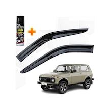Lada Niva Mügen Cam Rüzgarlığı Tek Kapı Araç Tüm Kasalara Uyumlu 2 Li Takım +500ml Lastik Parlatıcı