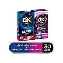 Okey Klasik Prezervatif 10'lu + Nirvana Prezervatif 20'li