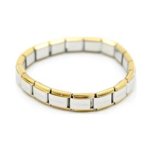 Lastikli Çelik Bilezik - Gümüş Çok Renkli