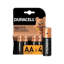 Kalem Pil - Alkalin Pil - 4 Lü Aa Duracel Pil - Belçika Malı Orjina Duracel Pil -