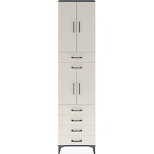 Arges Dolap 4 Raflı 6 Çekmeceli 4 Kapaklı 60x30x243 Antrasit-... Antrasit Arges Dolap 4 Raflı 6 Çekmeceli 4 Kapaklı 60x30x243 Antrasit-... Antrasit