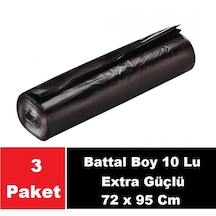 Sera Çöp Torbası Extra Güçlü Battal Boy 72x95 Cm 3 X 10 Lu