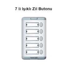 7 Li Işıklı Zil Butonu