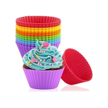6'Lı Silikon Kek Kalıbı Muffin Cupkek Kalıbı