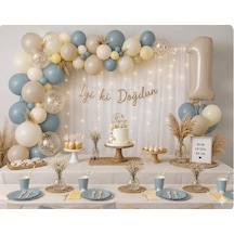 Boho Balon Seti 45 Parça Soft Karışık Renkler