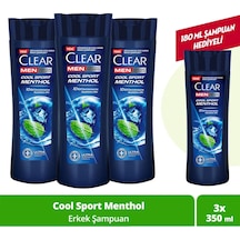 Men Kepeğe Karşı Etkili Şampuan Cool Sport Menthol 350 Ml X3