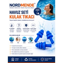 Havuz Seti Silikon Kulak Tıkacı Su Sporları Yüzme Deniz Duş İçin Su Geçirme Engel Tıkaç Diğer