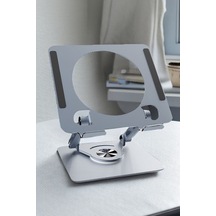 Alüminyum 360 Derece Dönen Dizüstü Bilgisayar Standı Laptop Tablet Telefon Standı Sarsılmaz Güçlü