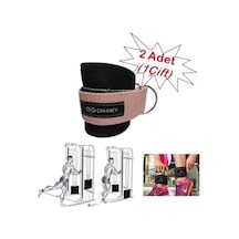Ankle Straps Fitness Ayak Bileği Ağırlık Çalışma Kemeri Cable Kickback Bilek Aparatı Sağ/sol Takım Pembe Renk Açık Kırmızı
