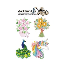 Quilling Seti 5 Mm İnce 3 Paket Quling Kağıt Katlama Kıvırma Sanatı Telkari Kuiling Karışık Renkli