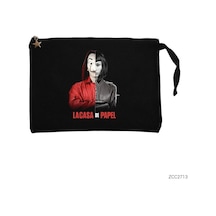 Zepplin Giyim La Casa De Papel Half Tokio Siyah Clutch Astarlı Cüzdan