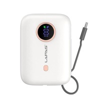 Taşınabilir Powerbank 10.000mah Lp-pw001 Dijital Led Göstergeli Type-c Kablolu Beyaz