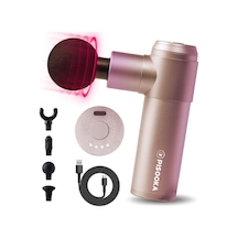 Project Mars Pısooka X2 Kadınlar İçin Mini Masaj Tabancası 0.5kg - Boyun Gerginliği İçin Güçlü El Masaj Aleti - 4 Aparatlı Sessiz Masaj Tabancası, Usb-c Ve Hediye Kutusu Pembe