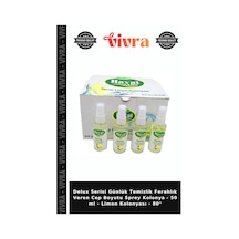 Delux Serisi Günlük Temizlik Ferahlık Veren Cep Boyutu Sprey Kolonya - 50 Ml - Limon Kolonyası - 80