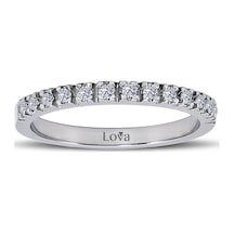 Lova 0,16 Karat Pırlanta Yarımtur Yüzük - 1030149