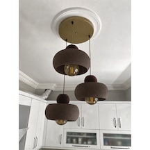 Lora Bohem Modern Salon Avizesi - Nestvibe Kahverengi