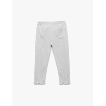 Koton Beli Lastikli Cep Detaylı Kaşkorse Basic Tayt Gri 6wmg40064ak Gri