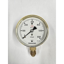 Pakkens Çap 63 Alttan 600 Mbar Diyaframlı Manometre