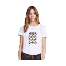 Anime Tokyo Ghoul Anteiku Baskılı Beyaz Kadın Tshirt (534308625)