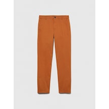 Sisley Slim Fit Vintage Efekt Chino Pantolon Erkek Kahverengi T-shirt - 323a4dm6sf02y Kahve