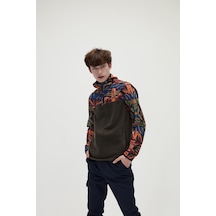 Bad Bear Mirage Half Zip Erkek Haki Sweatshirt Çok Renkli