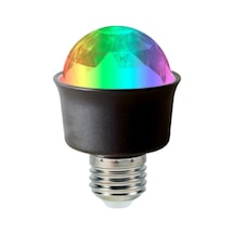 Ledx Al-kxt6882 Mini 360 Derece Led 3.3 Watt E27 Duy Rgb Renk Disko Lamba Gece Lambası Çocuk Odası Renkli