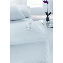 Altın Karma Çift Kişilik Fitted Sıvı Geçirmez Micro Yatak Koruyucu Alez 160x200+30 Cm Beyaz