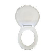 Klozet Kapağı, Akdeniz Modeli Duroplast Malzeme, Beyaz, Oval, Yavaş Kapanır Ve Normal Kapanır Model, Tak Çıkar Me Çok Renkli