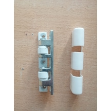 Pvc-pen Çelik Kapı Menteşesi Beyaz- 4 Adet