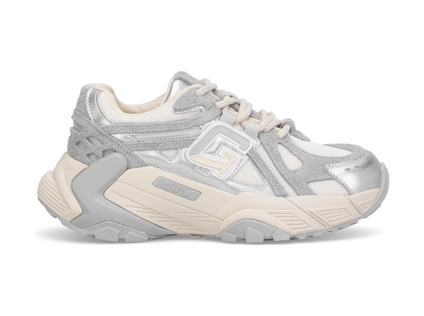 Guja 25k366 Kadın Hakiki Deri Klasik Sneaker Gri Gri