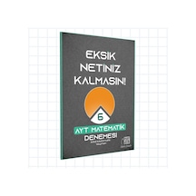 Ayt Eksik Netiniz Kalmasın Matematik Denemesi