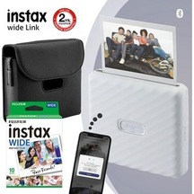 Instax Wide Link Beyaz Akıllı Yazıcı + Çantalı