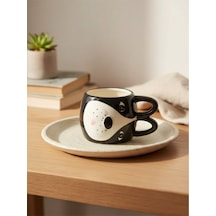 3d Kulak Kulplu Hayvan Figürlü Seramik Kupa 460 Ml D Renkli
