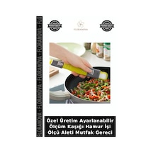 Özel Üretim Ayarlanabilir Ölçüm Kaşığı Hamur İşi Ölçü Aleti Mutfak Gereci Çok Renkli